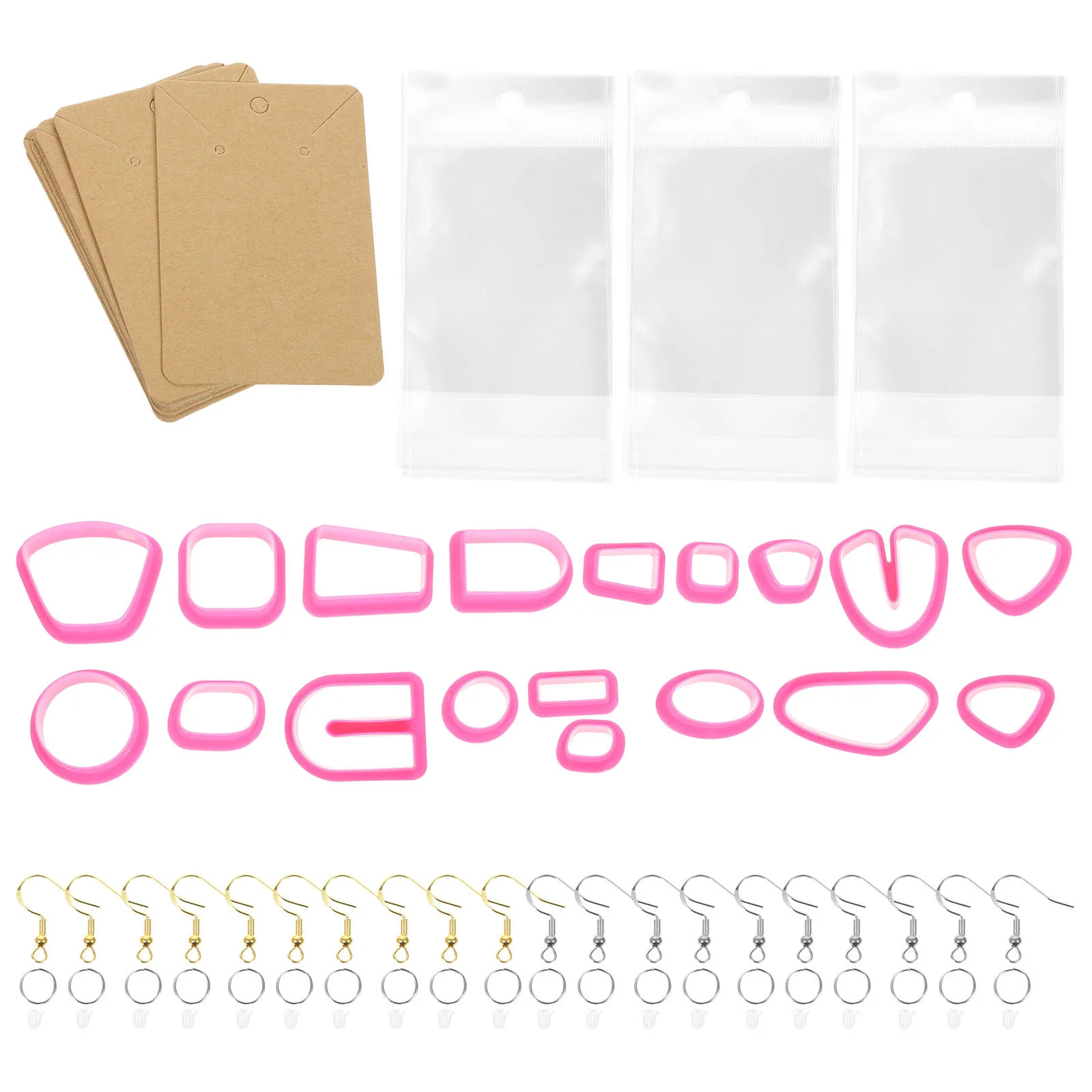 

1Set Polymer Clay Earring Molds Durable Flexible Clay Cutters Jewelry Making Kit DIY Craft Tools Set Jewelry Making Supplies