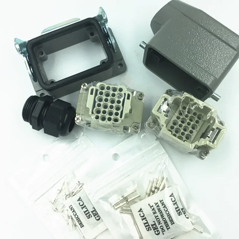 Prise rectangulaire 10A de prise d'aviation de coureur chaud industriel de noyau HDC-HDD-25 15 de connecteur de rap-duty