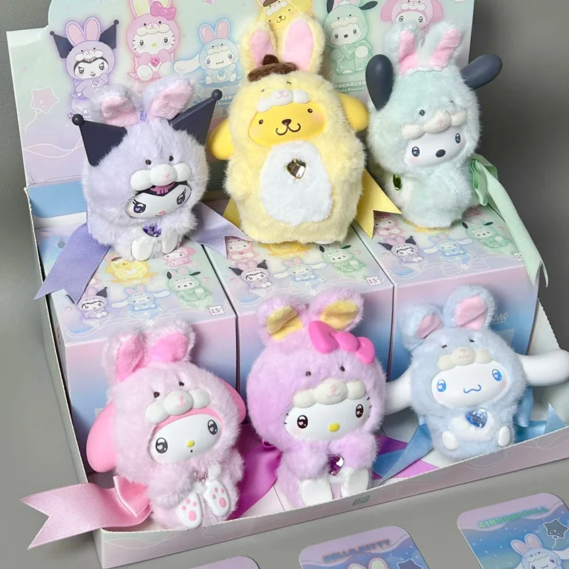 

Подлинная Sanrio Diamond Bunny Baby Series Melody Blind Box игрушки виниловая плюшевая сумка кулон кукла Kuromi Mystery Box модные игрушки подарки
