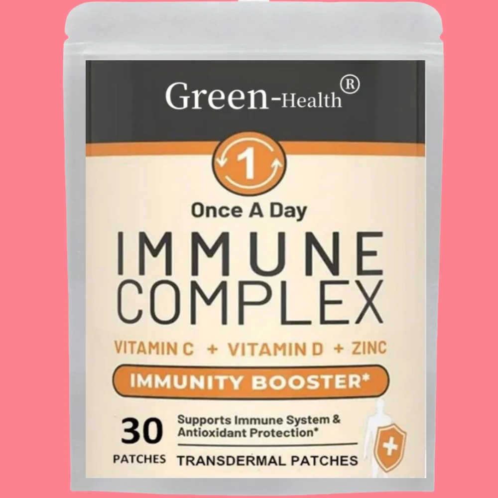 Immune Complex Transdermal Patches Vitamin C Vitamin D3 Zinc- 30 Patches One Month Supply