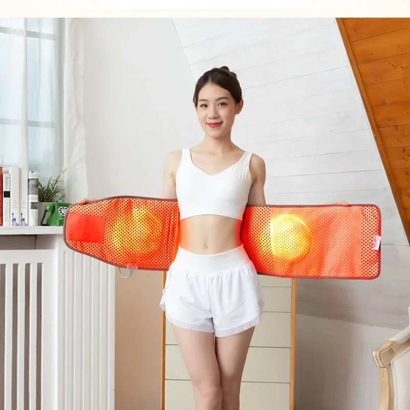 Lazy Hot Compress Abdominal and Waist Fat Slinger Far-infrared Electric Massager Sweating and Heating Waist Belt Anti Leakage