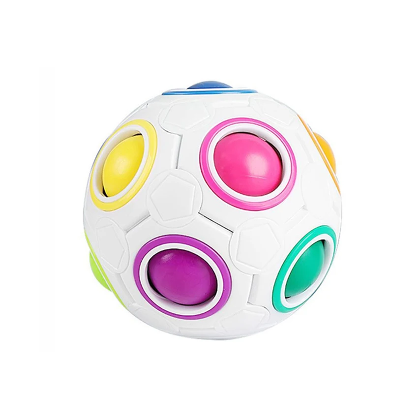 كرة مكعبة ألغاز قوس قزح السحرية، لعبة ألغاز كرة تململ دعابة الدماغ للبالغين في المكتب - حفلة عيد الفصح وعيد الحب.