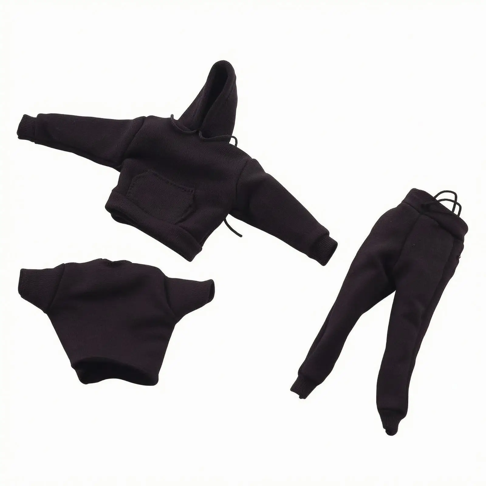 1 12 Scale Doll Clothes Street Style Cotton Sweatshirt Set for 15cm Action Figure Photography