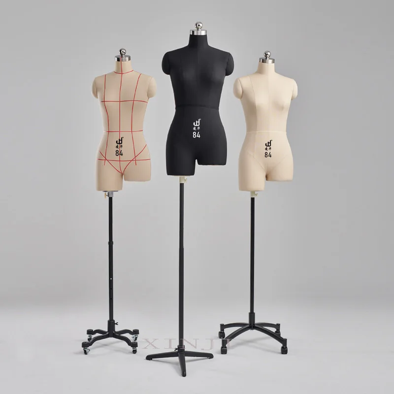 

New Stereoscopic Cutting Mannequin Dressmaker Model Female Half Body Split Leg College Students Pattern Making