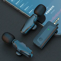 K35Pro Wireless Lavalier Bluetooth Mini Microphone Microphone for iPhone Android Live Broadcast Gaming Recording Interview Vlog