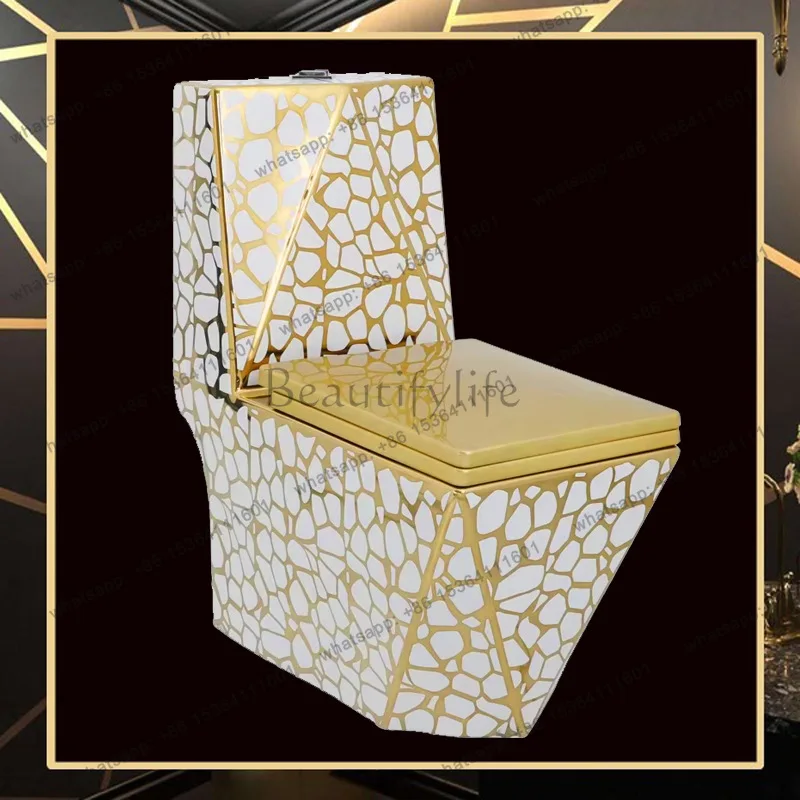 Siphon water-saving toilet ceramic flush color gold toilet