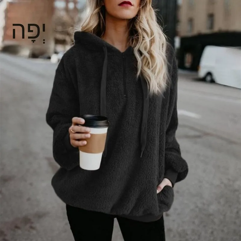 

Женская толстовка с капюшоном на молнии, длинный рукав, цветная, модель 9442, модная повседневная осенне-зимняя верхняя одежда