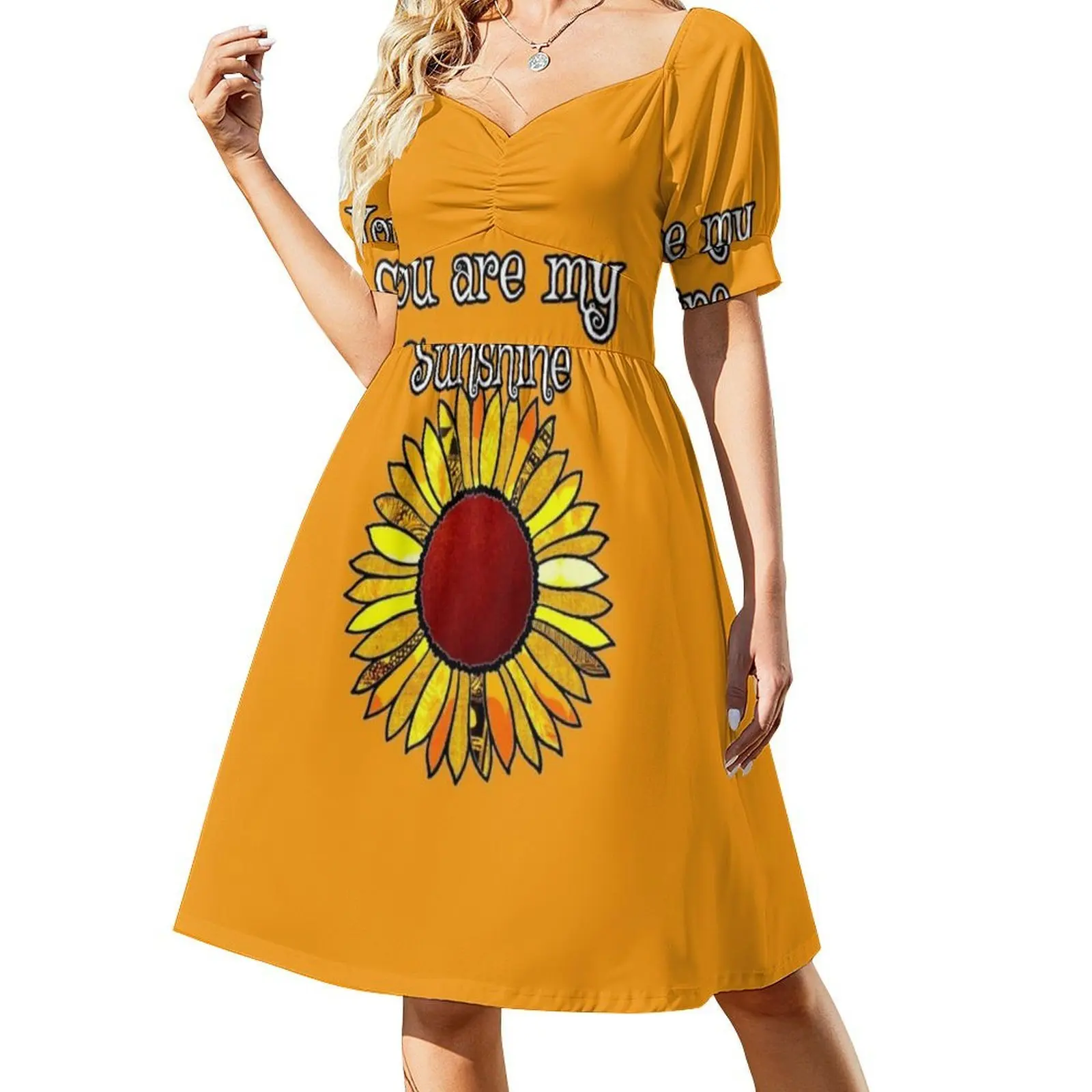 فستان You Are My Sunshine النسائي الهيب هوب ملابس الشارع الشهير مطبوع عليه رسومات جرافيك ملابس الحفلات والنوادي أنت بلدي أشعة الشمس الوحيدة فستاني #2