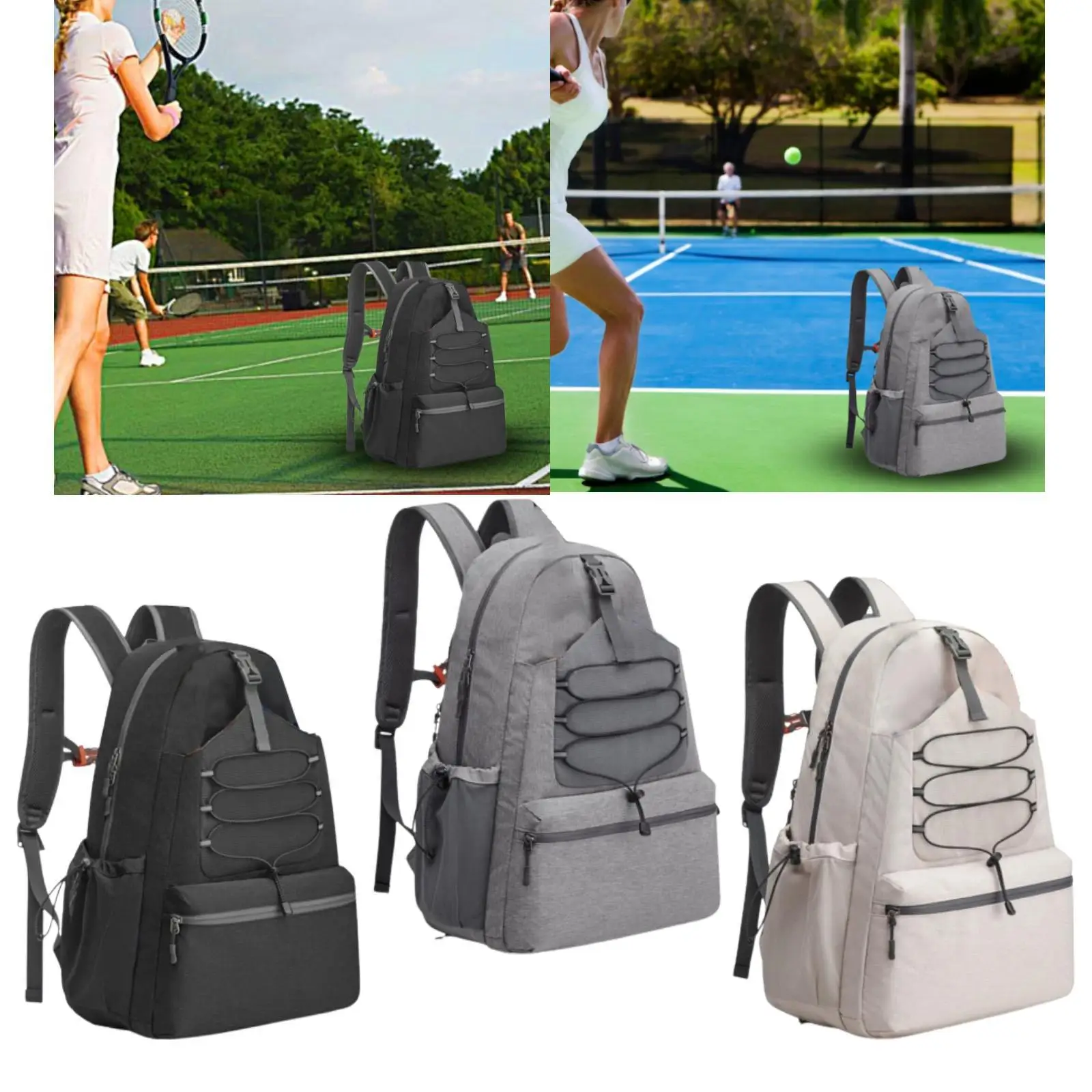 Zaino sportivo versatile per tennis e pickleball con scarpiera