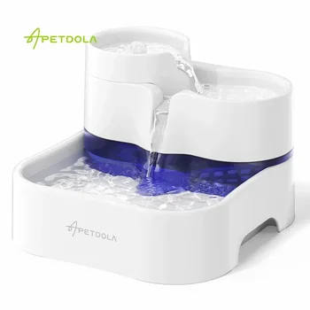 APETDOLA 고양이 분수 무선 펌프 및 인간 등급 여과 애완 동물 물 디펜서, 3L 고양이 분수, 개 고양이 FP50