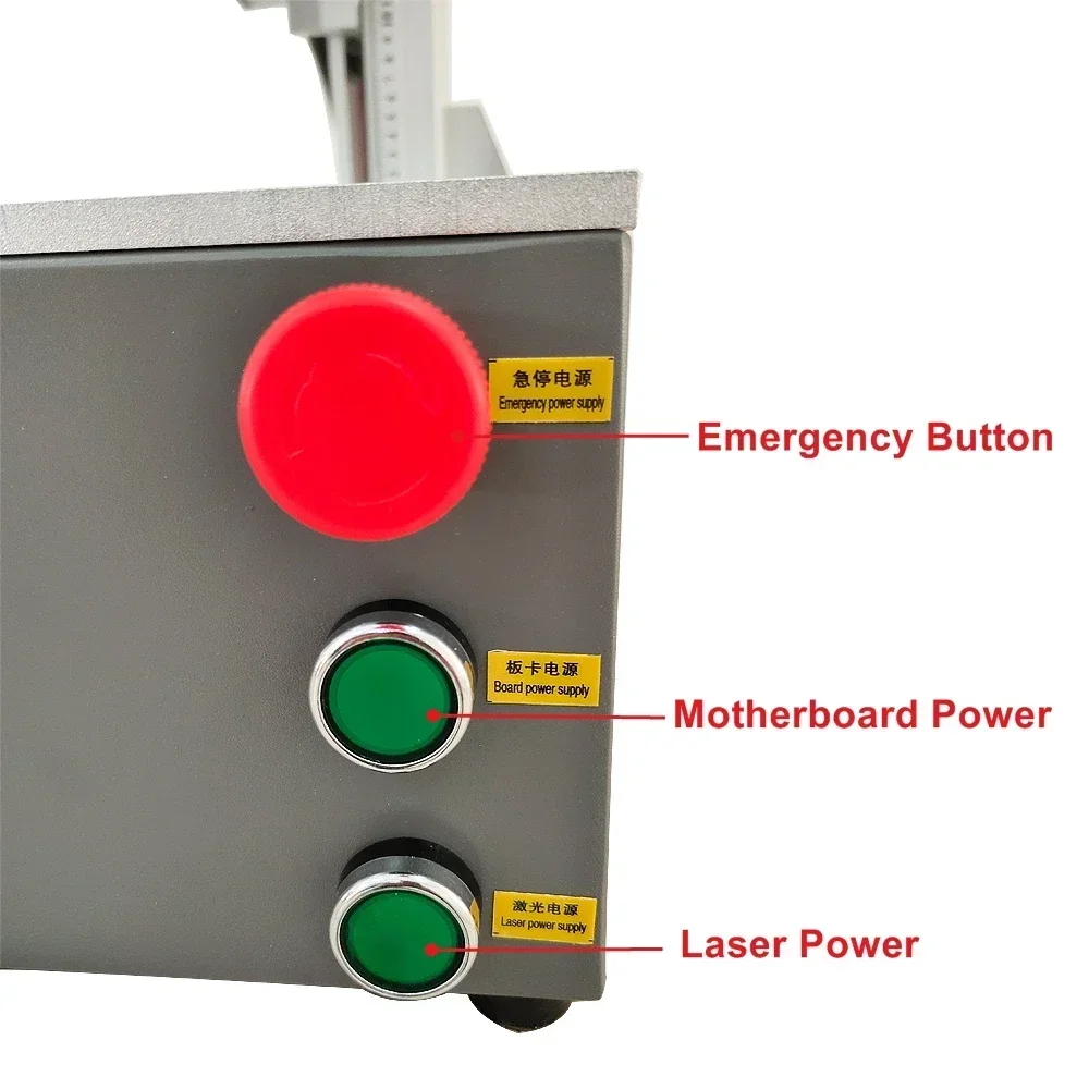 Волоконный лазерный маркиратор 20 Вт 30 Вт 50 Вт MAX Raycus Лазерный гравер Металлические карты Нержавеющая сталь Золото Серебро Станок для резки