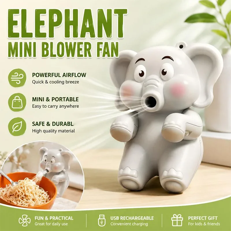 Elephant fan side view