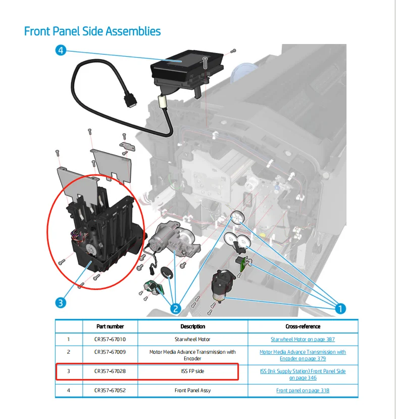 Imagem -03 - Estação de Abastecimento de Tinta Liss Cr35767028 Cmy para Jet Designer T920 T930 T1500 T2500 T1530 T2530 T3500 Cr357-60077