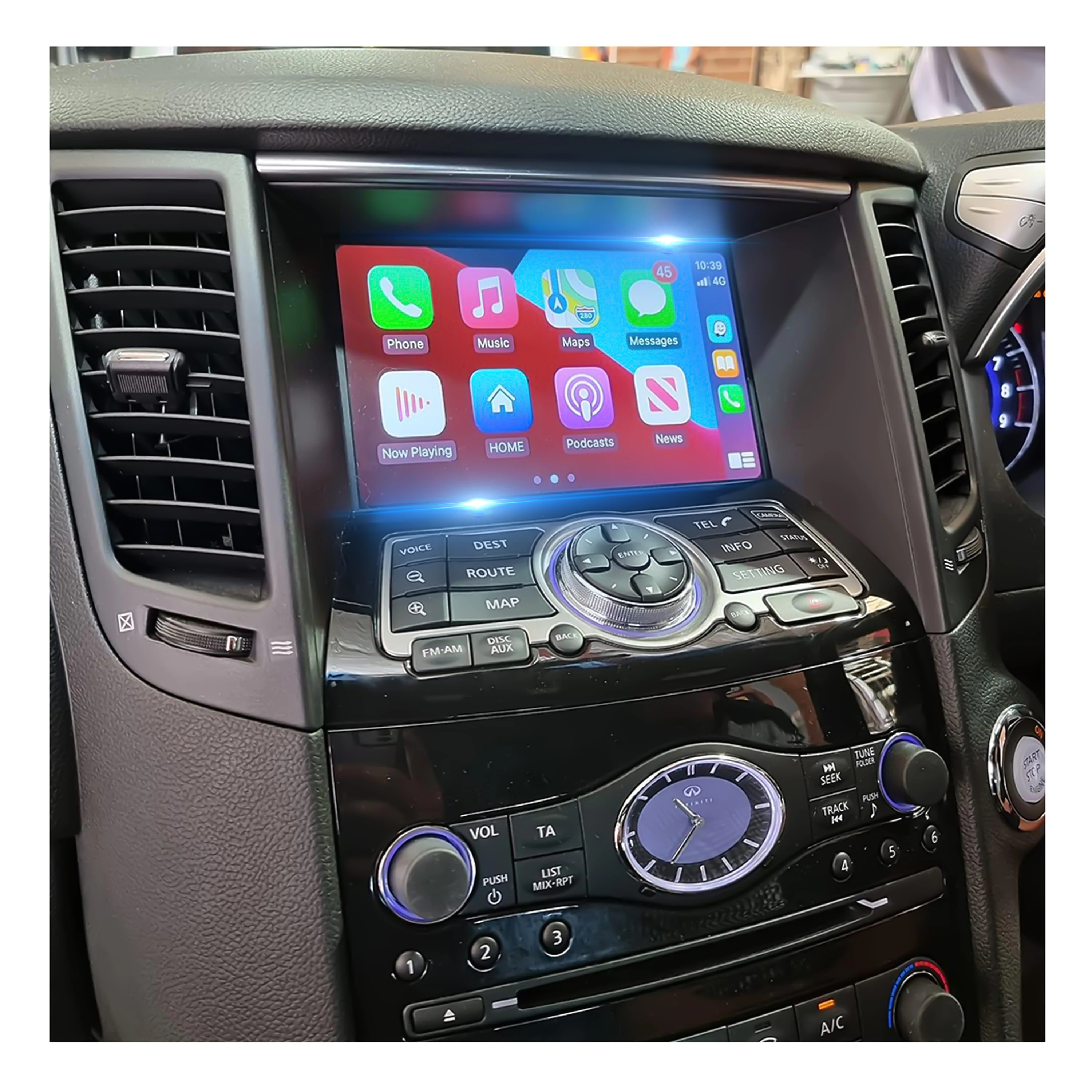 

STLFAUTOMMI Wireless Android Auto Apples CarPlay Module for Infiniti G37 G35 M35 M25 QX60 QX70 Q70 FX EX Car Multimedia Interfac