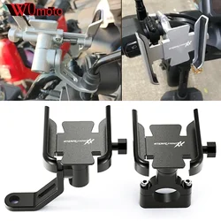 For Honda CBR1100XX CBR 1100 XX Super Blackbird 1997-2007 Newest Motorcycle Handlebar Rear Mirror Mobile Phone GPS Stand Bracket