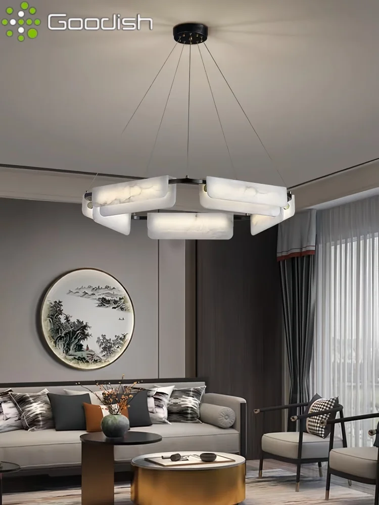 الرخام قلادة LED أضواء الحديثة الشمال مصباح معلق لتناول الطعام غرفة المعيشة غرفة نوم ديكور المنزل تعليق الثريا بريق