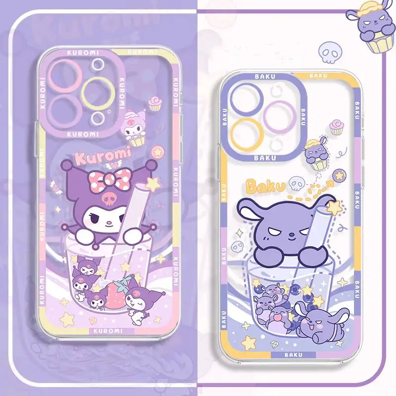 MY Melody Kuromi Cinnamoroll Case For Samsung Galaxy S25 S24 Ultra S23 S22 S20 Plus FE A56 A36 A26 A55 A54 A53 A52 A15 A14 A24