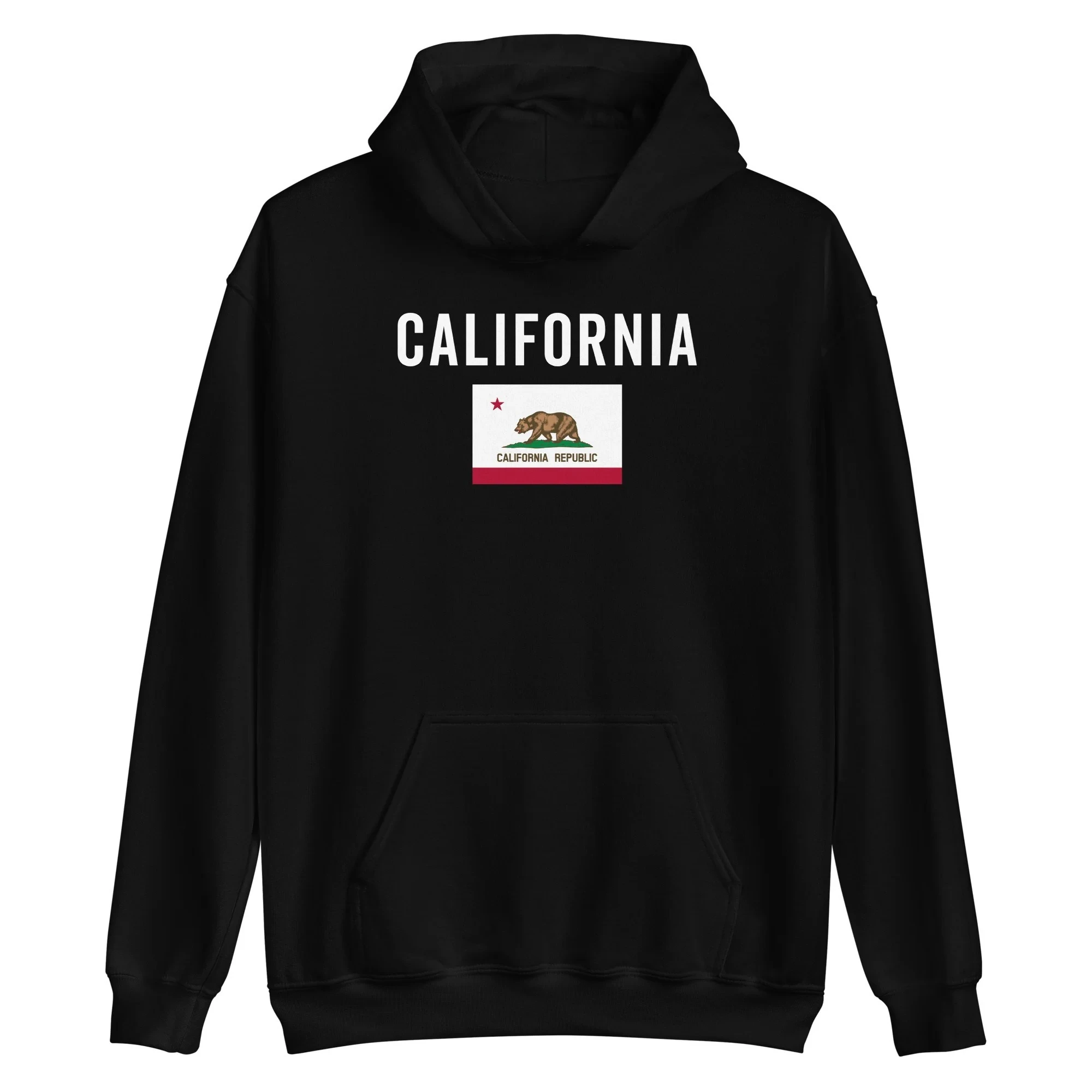 

California State Flag Hoodie Men's and Women's Long Sleeve Sweatshirt Pullover Retro Streetwear Sportswear Y2k Tops Men Clothing
