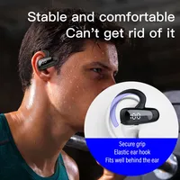 T8 Bluetooth headset TWS single ear hanging ear binaural digital display with charging compartment sports business