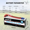 1/2pcs HRB 22.2v 6000mah 6S Lipo 배터리 50C RC 자동차 용 EC5 커넥터 포함 Arrma 몬스터 트럭 RC 헬리콥터 Fpv Drones RC 보트 6