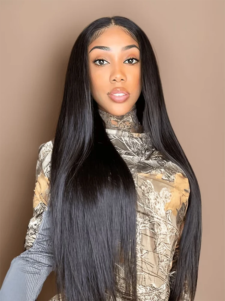 Wholesale U Part Human Hair Wigs Remy Straight natural Wigs Pre Plucked No Leave Out For Women Natural On Sale Clearance 180%