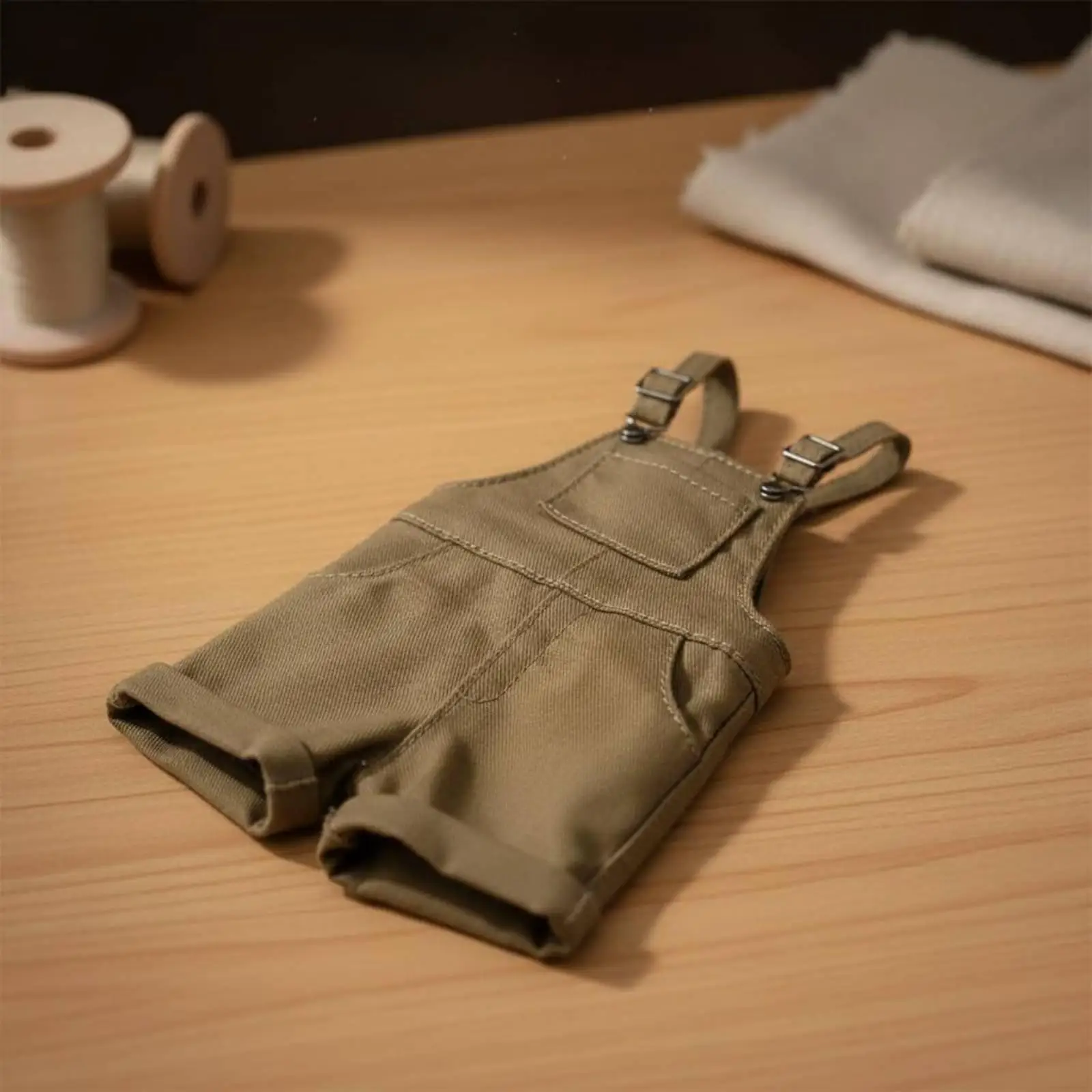 collectible-figure-pants-for-12-inch-female-action-dolls-casual-shorts-overalls-adjustable-shoulder-strap-streetwear-inspired