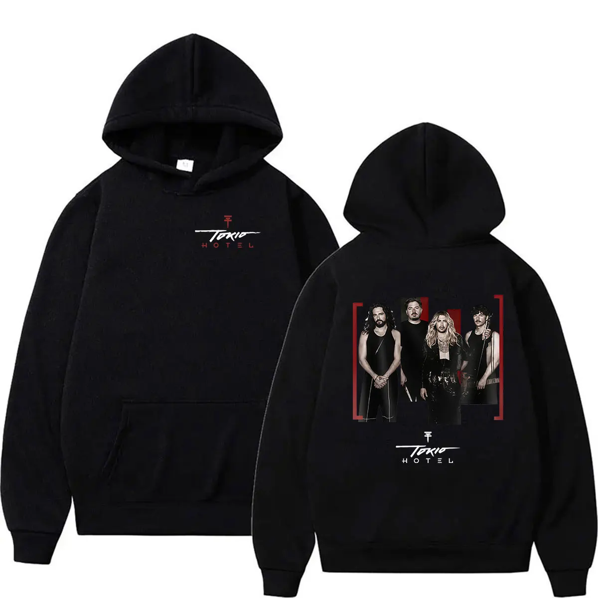 Rockband Tokio Hotel Arena Tour 2026 Hoodie Herren Hip-Hop Punk Kleidung Pullover Sweatshirt Vintage Langarm Mode Hoodies – Detail 2