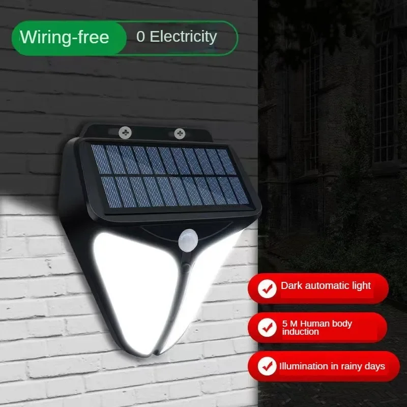 

Solar wall light human sensing hawkeye light outdoor waterproof automatic switch wiring free for garden road wall gate fence