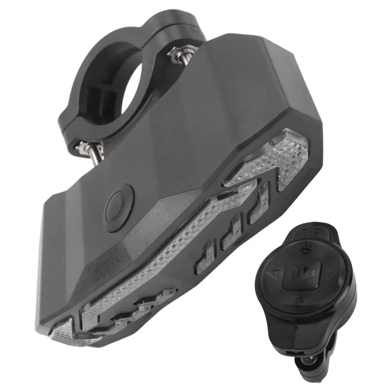 NEW HOT In Stock-Smart Bike Tail Light With Turn Signal And Brake Light Anti Theft Bike Alarm With Remote,IP65 Waterproof Bike R