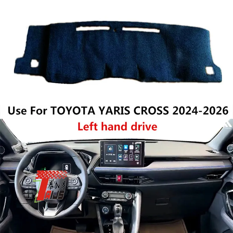 

TAIJS factory high quality anti-dirty Flannel dashboard cover for TOYOTA Yaris cross 2024-2026 Left-hand drive