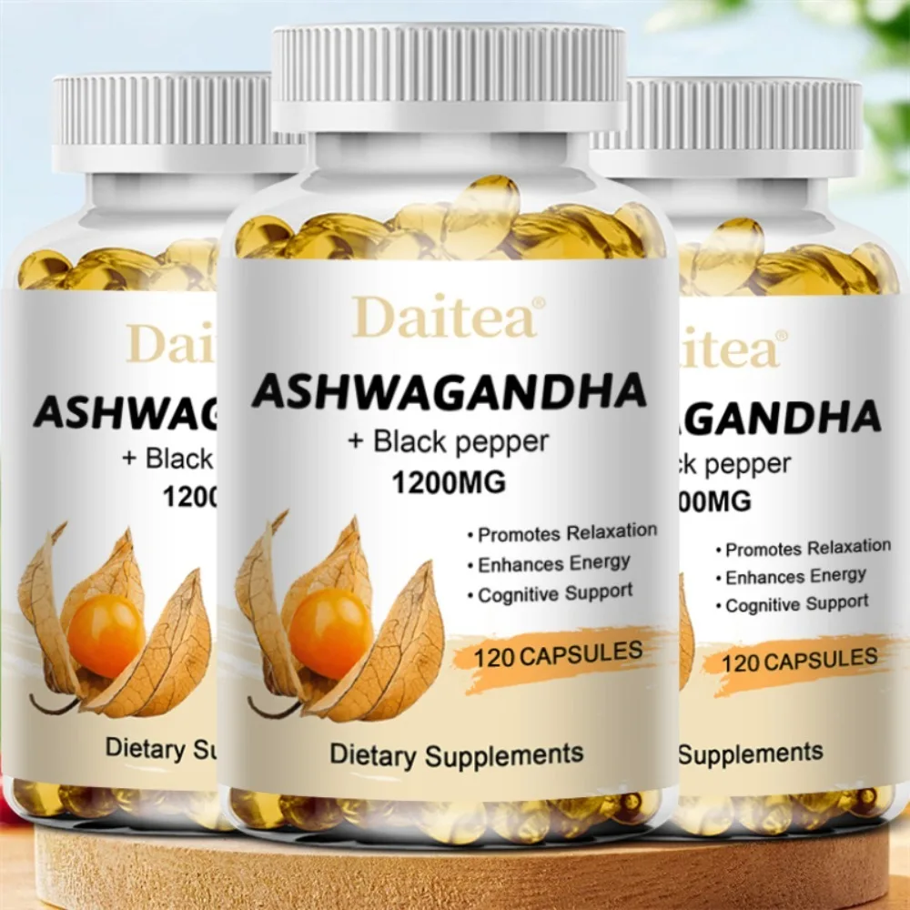 Ashwagandha Supplement - Support Energy, Stamina & Memory & Performance, Relieves Stress, Promotes Deep Sleep