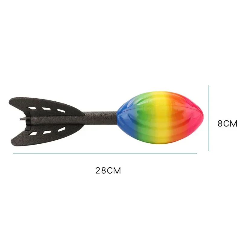 Rainbow Mini Rocket Zacht schuimwerpspel voor competitief buitenplezier Perfect speelgoed Sportcadeau voor jongens en kinderen overal