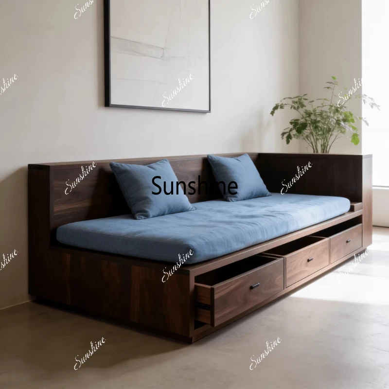 

Solid wood, classic villa hotel light luxury, design, simple and modern chaise longue