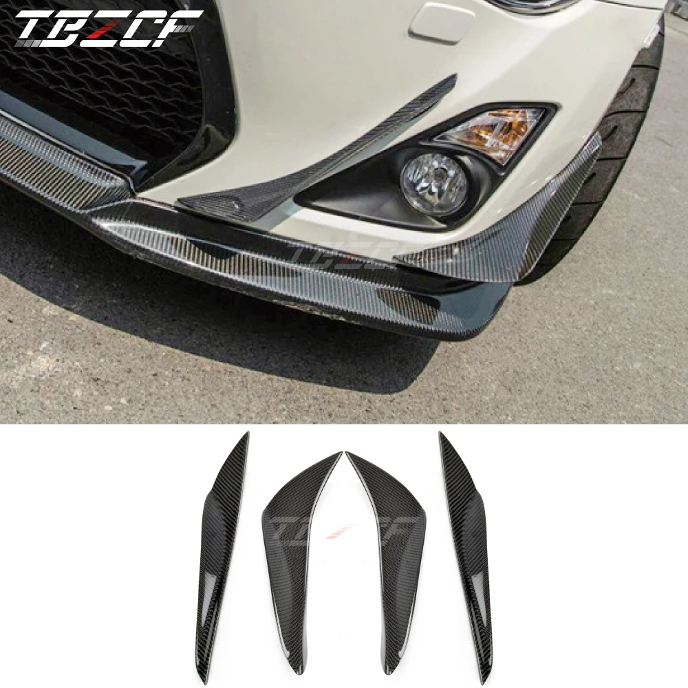 

Car Styling Front Bumper Spoiler Air Knife For 2013-2016 GT86 Scion FR-S Subaru BRZ Real Carbon Fiber Accessories
