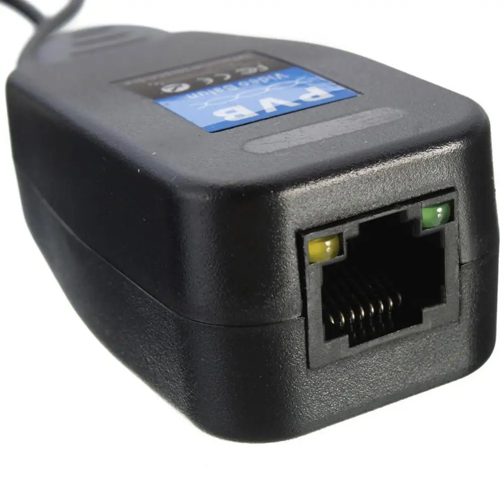 CCTV اقناع BNC فيديو السلطة Balun جهاز الإرسال والاستقبال ، CAT5e/6 ، موصل RJ45 ، 10 أزواج