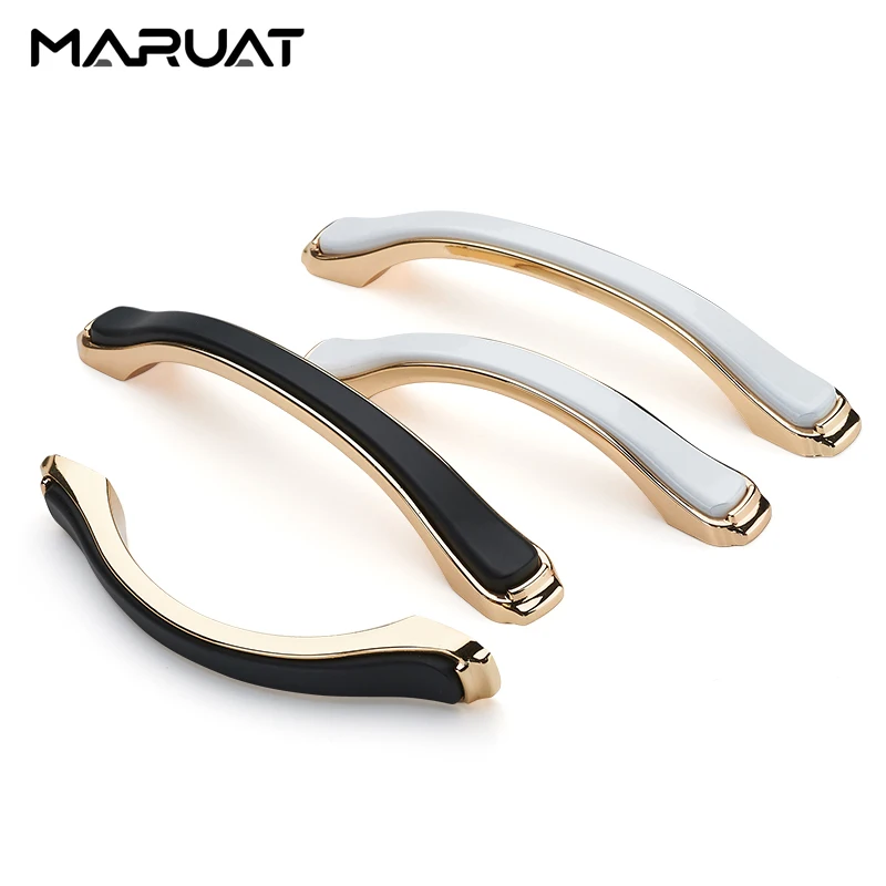 Modern Simple Kitchen Cabinet and Storage Handle Drawer Knobs High Quality Zinc Alloy Wardrobe Door Pulls Gold Furniture Handles