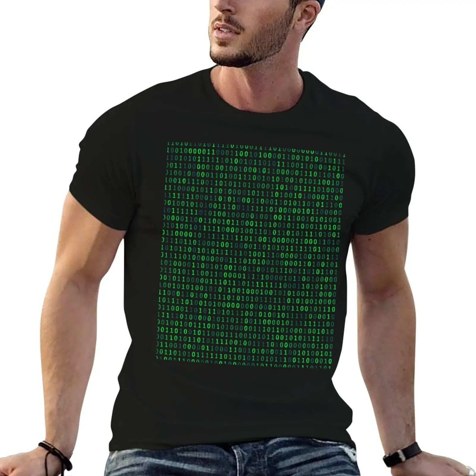 

green High green HD Quality and code 80s Binary screen computer neon pattern retro 10101 black