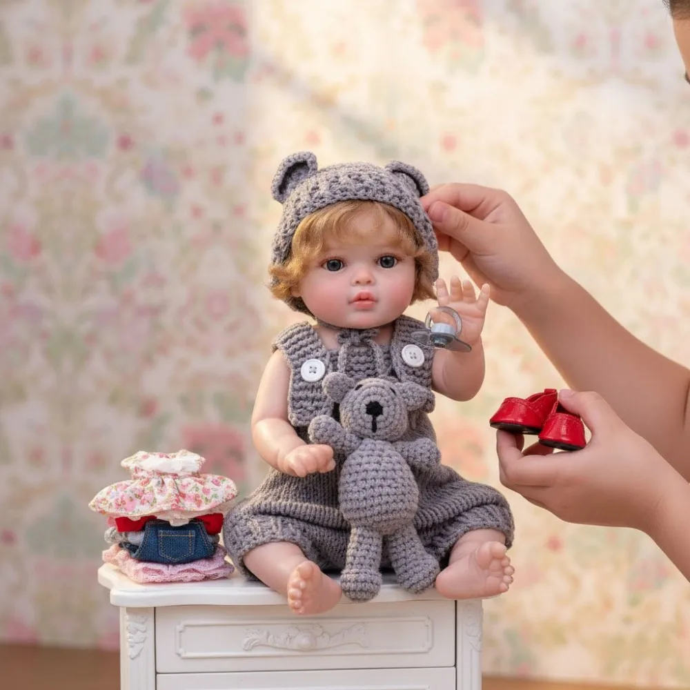 

Cloveray 20-дюймовая оригинальная кавайная реалистичная кукла реборн, супер милая мягкая виниловая кукла, высококачественная игрушка ручной работы, детские рождественские подарки