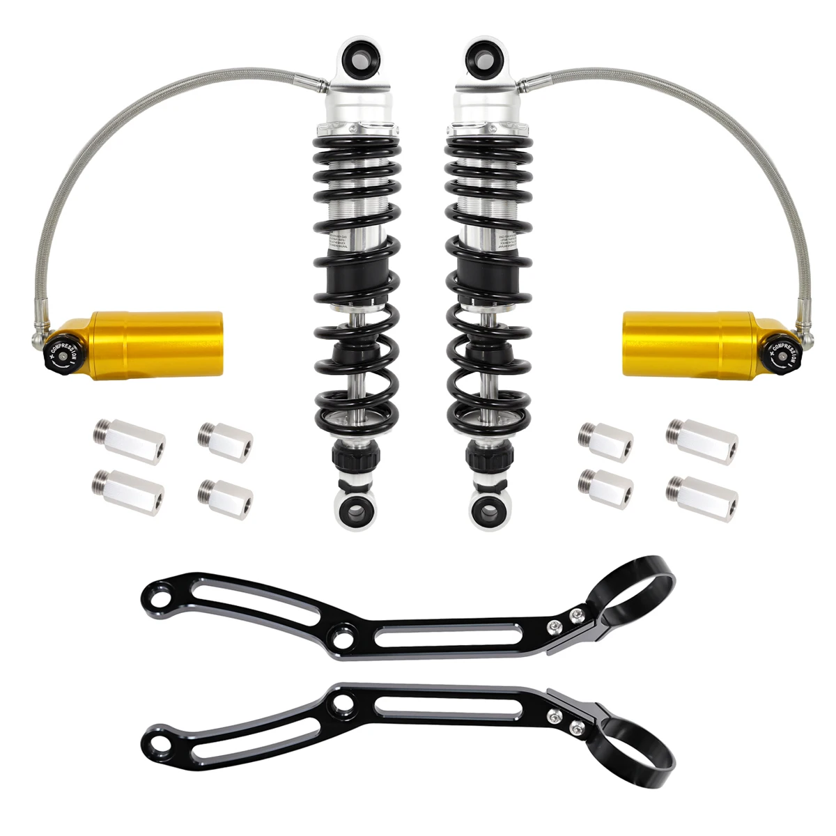 Motorfiets Afstandsbediening Reservoir Achterwielophanging Schokken Voor Harley Touring Street Glide Road Glide Road King 2014-2023