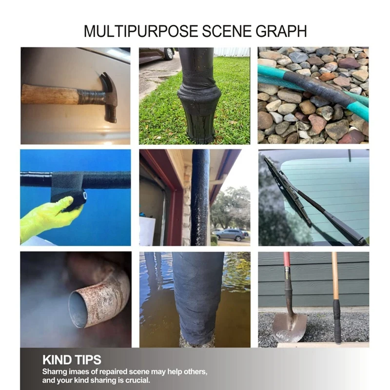 Fiberglass Repair Kit Pipe Simple Tools Furniture Wooden Handle Repair Quick Curing Repair Winding Tape Durable Easy To Use