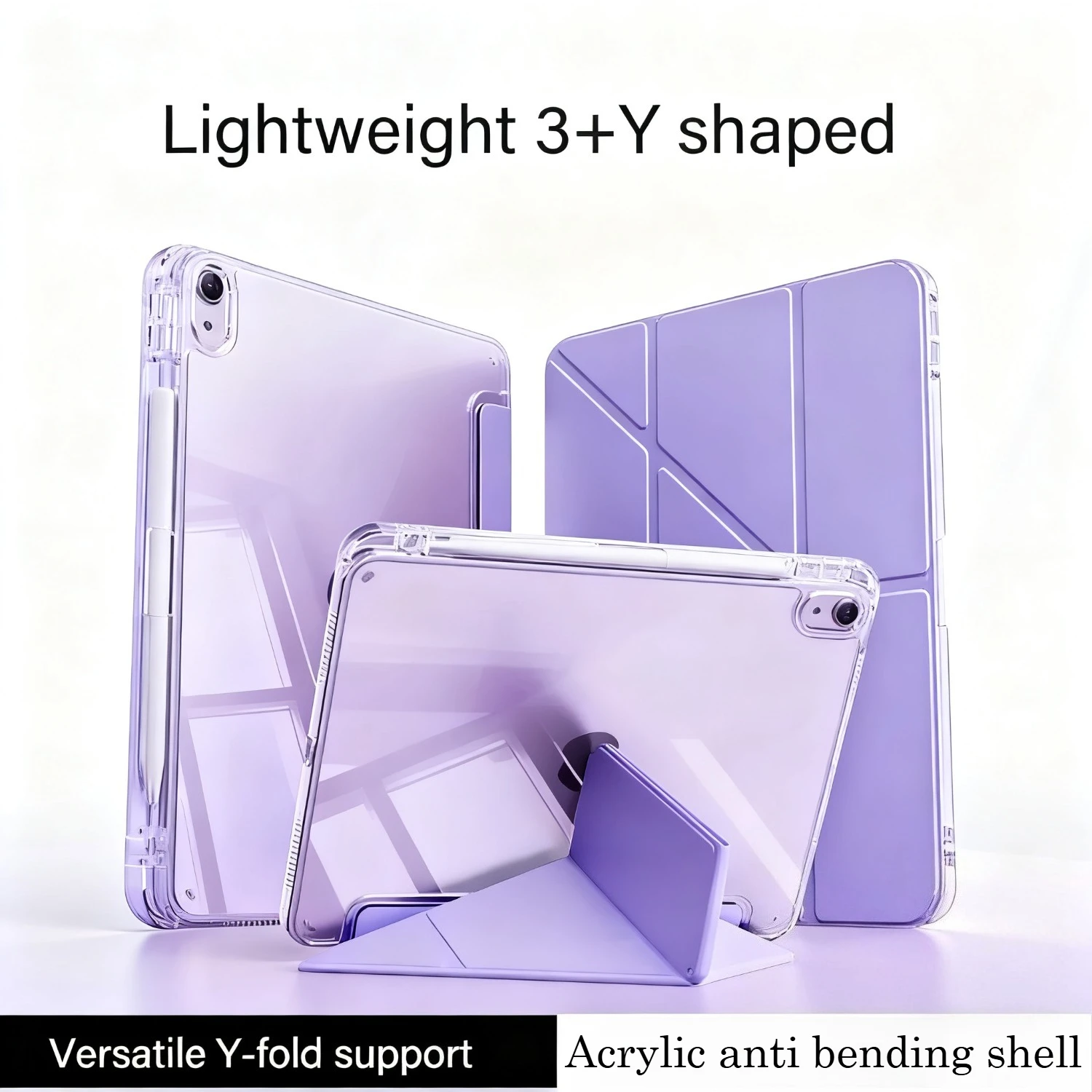 

Y-Fold акриловый HD чехол для нового iPad Pro M5 A16 11 10-го поколения A17 Pro 12.9 Mini Air 7 6 5 4 3 2 11 13" M3 M2 M4 2025 Cover