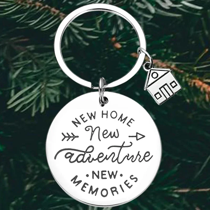 Cute New Home Keychain New Home New Adventures Key Chain Pendant First Home Housewarming Gift