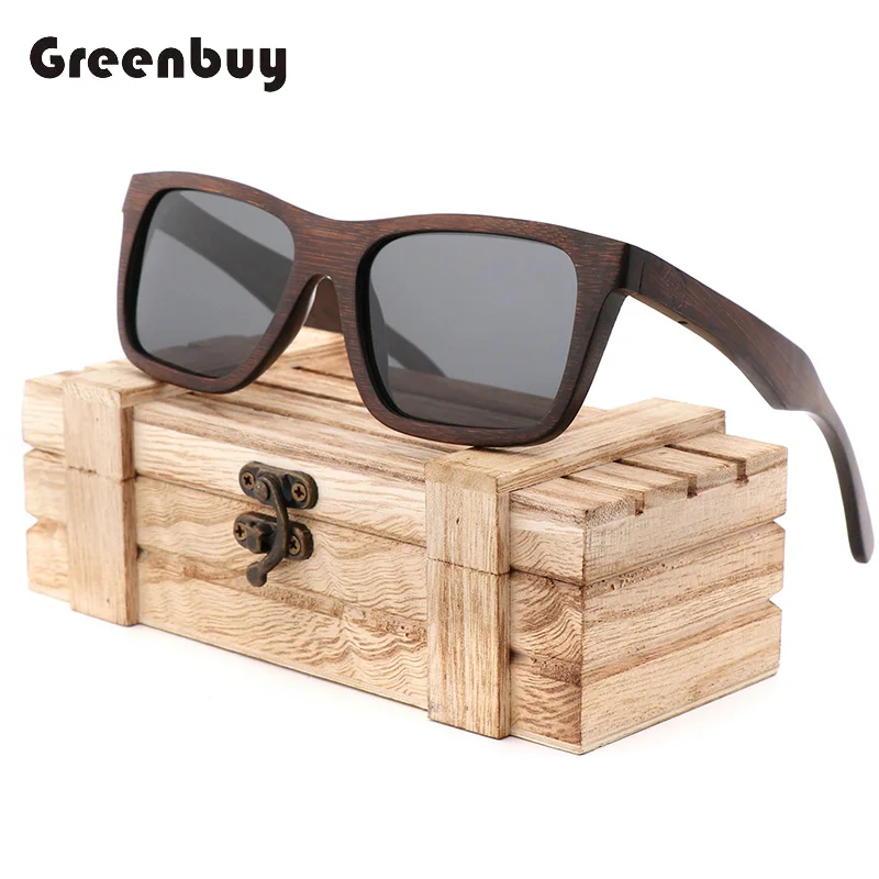 

Classic Retro Bamboo Sunglasses Polarized Men Women Eyewear UV 400 Vintage Sun Glasses Design Fahsionable Luxury Brand