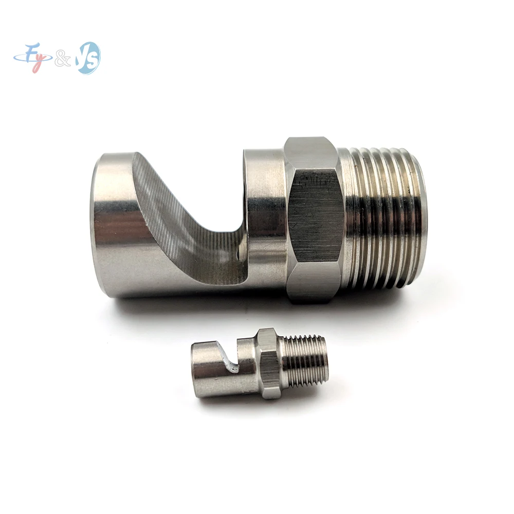 Wide-Angle Fan Nozzle 1/2″ High-Pressure Resistance Large Angle Coverage Spray Nozzle for Cooling/Washing