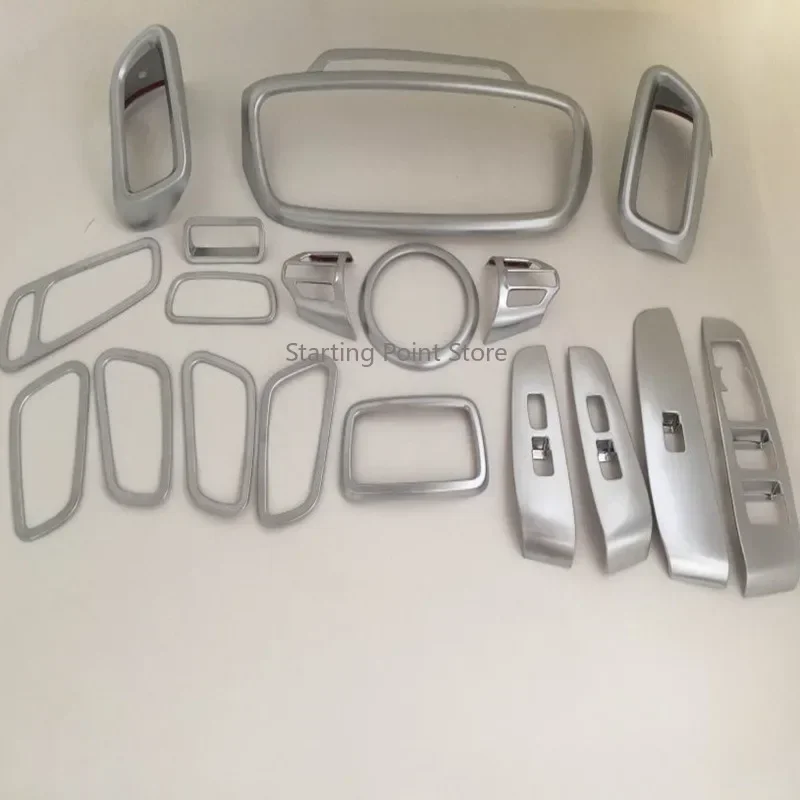 

Интерьер, 18 шт., серебро, подходит для 15 Sorento L, внутреннее украшение, внутренняя ручка, центральная кнопка управления, рулевое колесо M