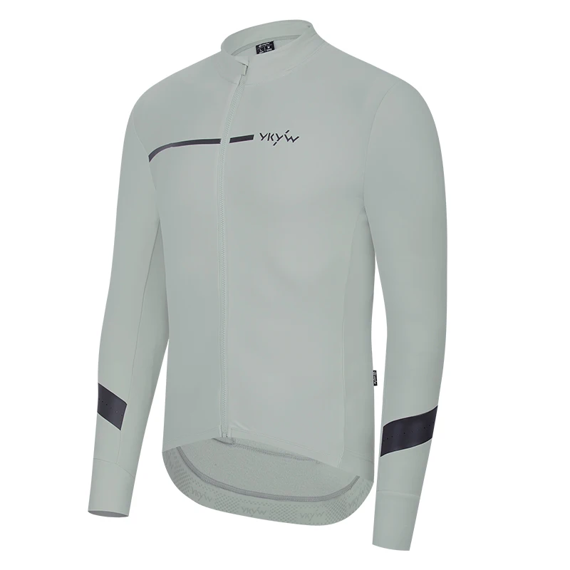 YKYWBIKE Herren-Winter-Radtrikot, warmes, dünnes, weiches Fleece-Radtrikot für Rennräder, atmungsaktive MTB-Fahrradbekleidung – Detail 17