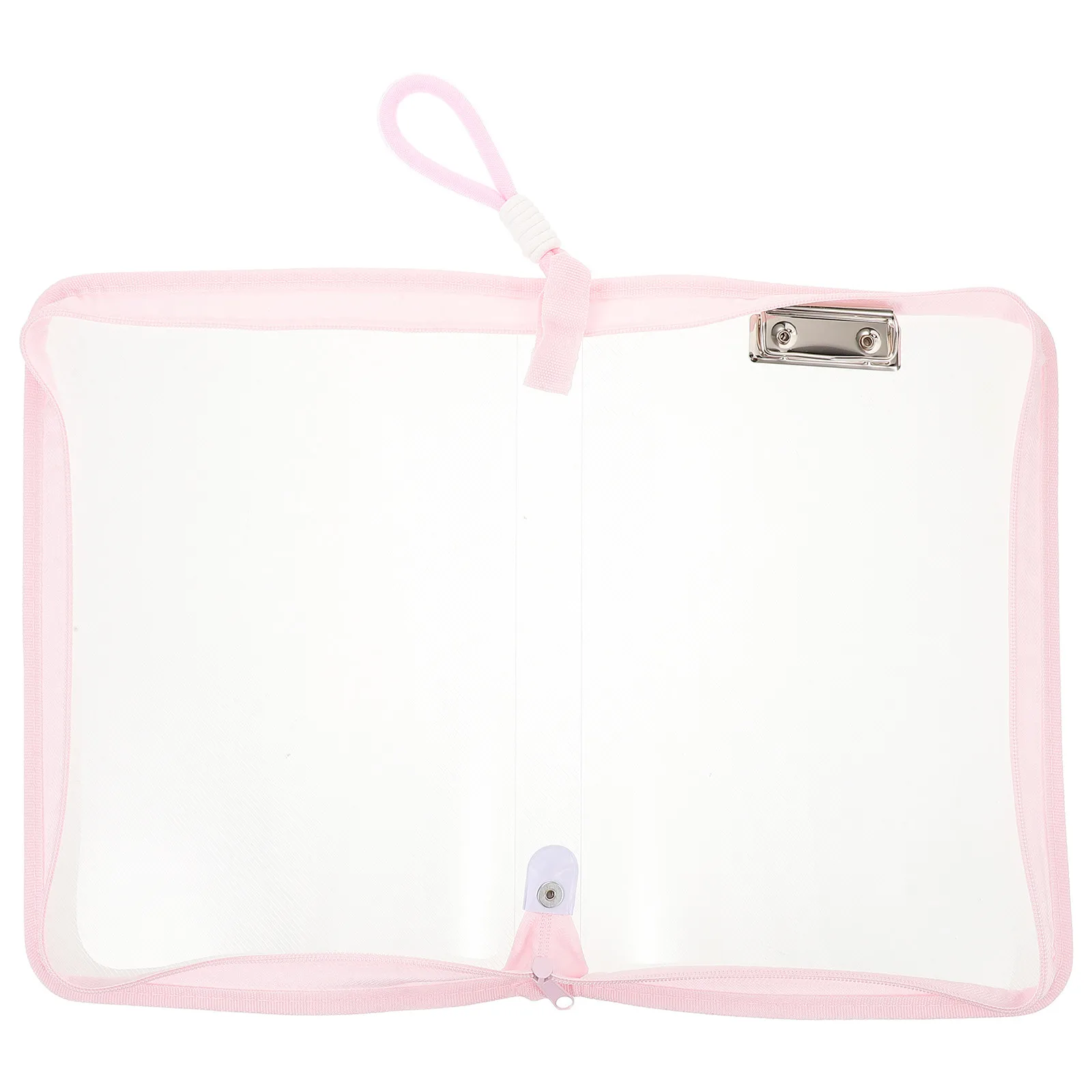 

Large Capacity Waterproof File Bag Transparent A4 Document Organizer Zipper Stationery Storage Bag Students School Supplies