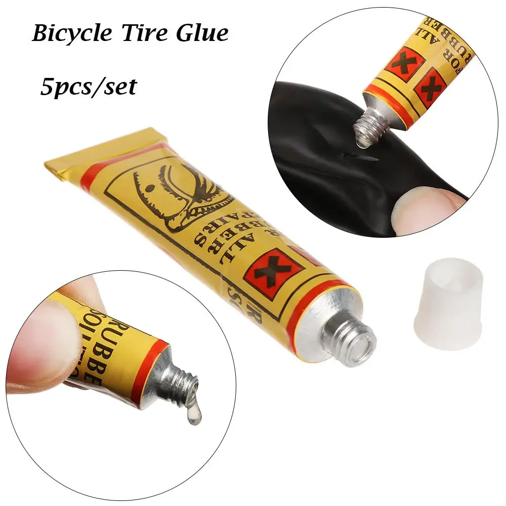 5pcs/Lot 8 ML Bicycle Tire Repair Road Mountain Bike Tyre Inner Tube Puncture Repair Rubber Cement Cold Glue Bike Tire Patch