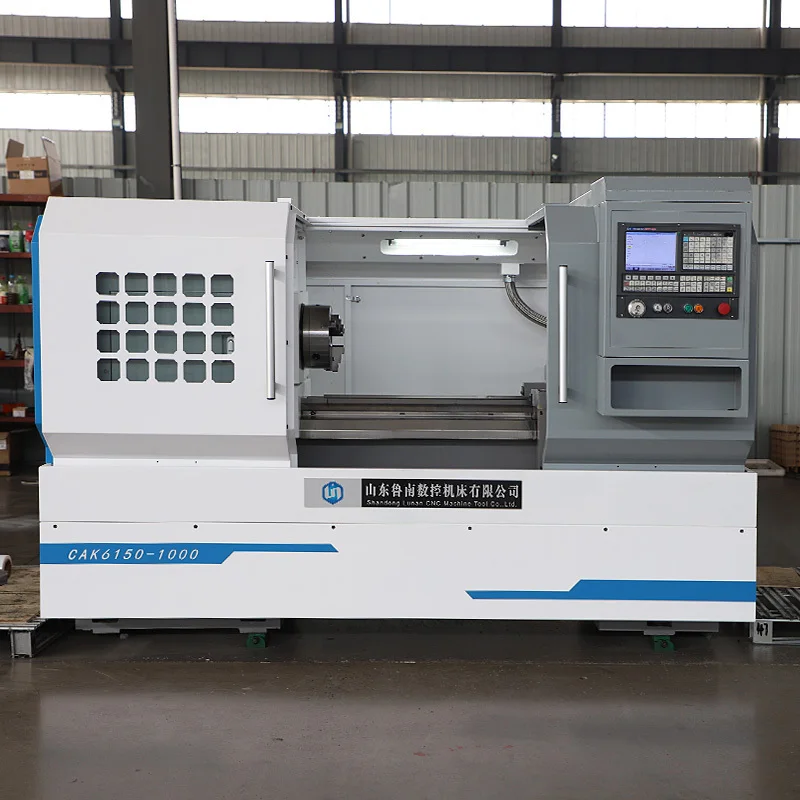 China New Automatic CK6150 Horizontal Flat Bed CNC Lathe Hine With 400Mm Width Guideway