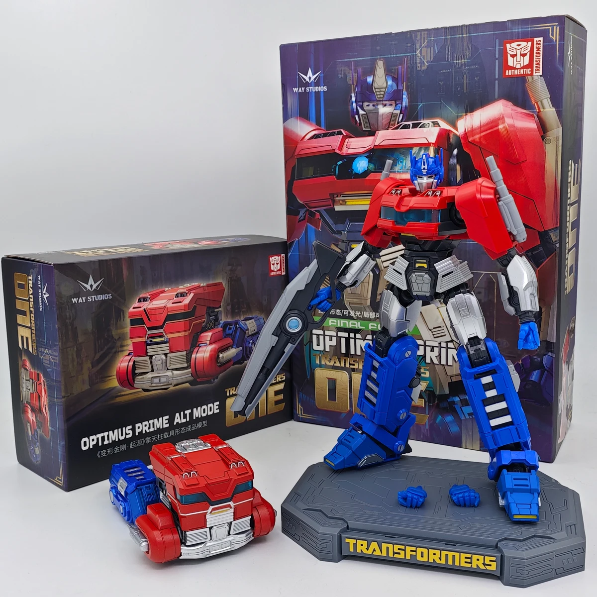 Hasbro WAY STUDIO Transformers One Optimus Prime Orion Pax Fianal From ALT MODE Truck Model Toy Action Figure